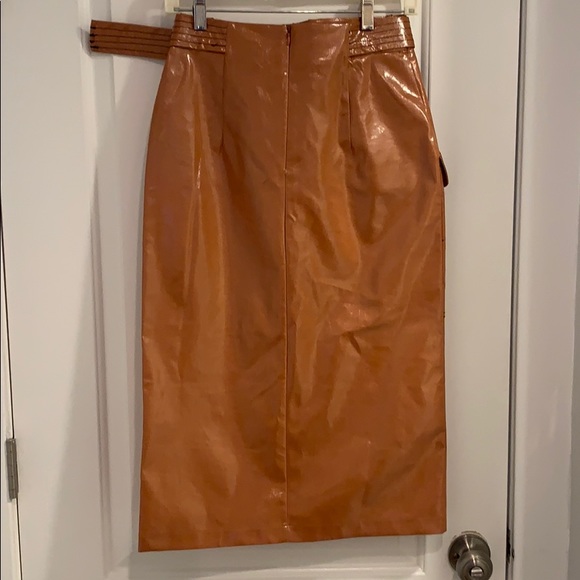 NWT Topshop coated canvas skirt - Picture 5 of 5